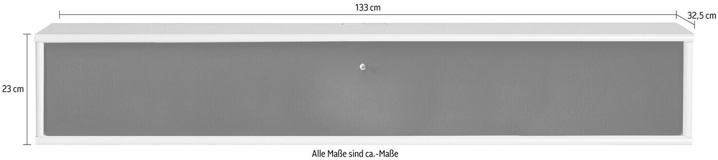 Hammel Furniture € weiß ab Preisvergleich 133cm Stoff 569,50 | bei Mistral lackiert/schwarz