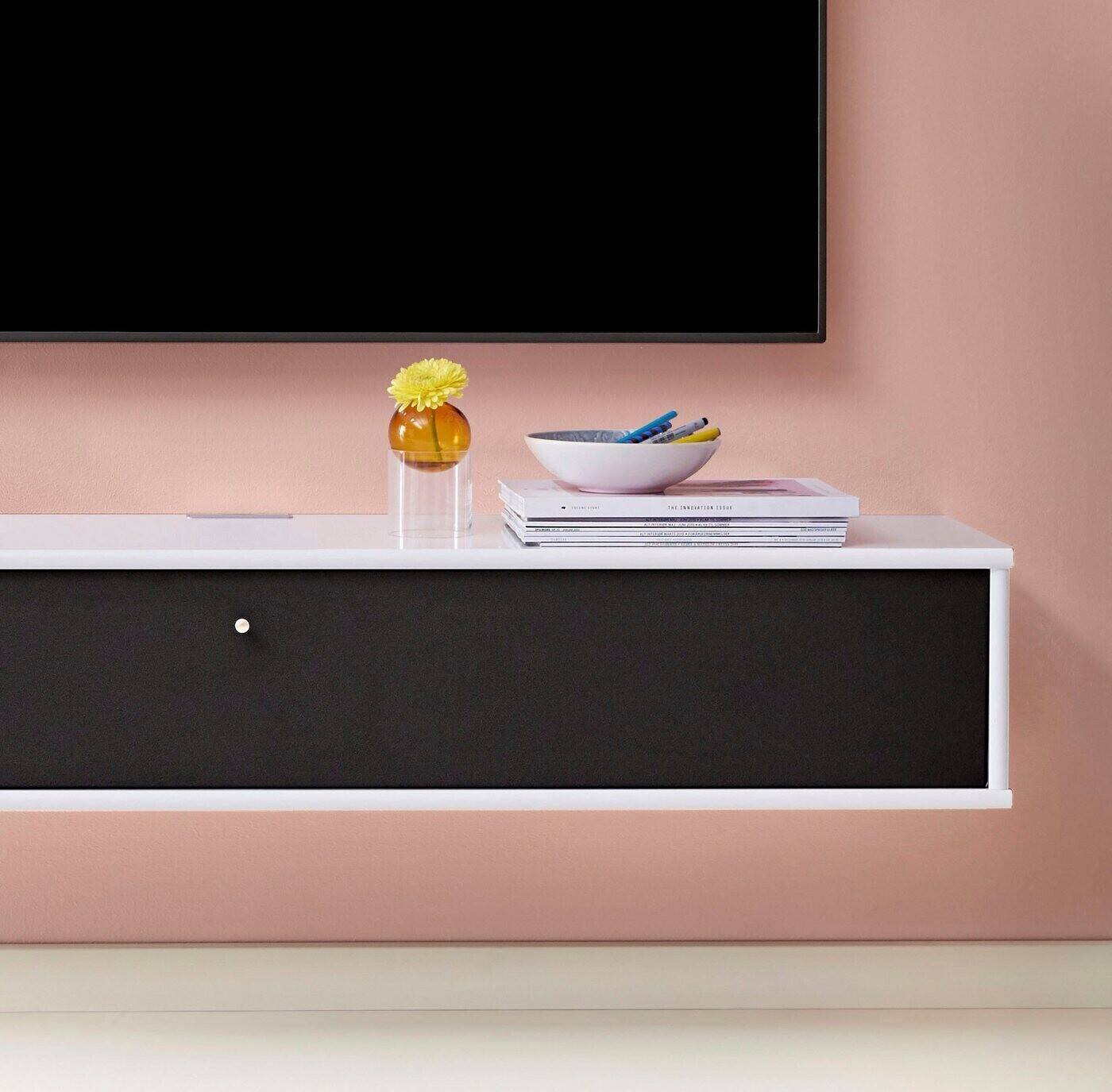 Hammel Furniture Mistral 133cm weiß lackiert/schwarz Stoff ab 569,50 € |  Preisvergleich bei