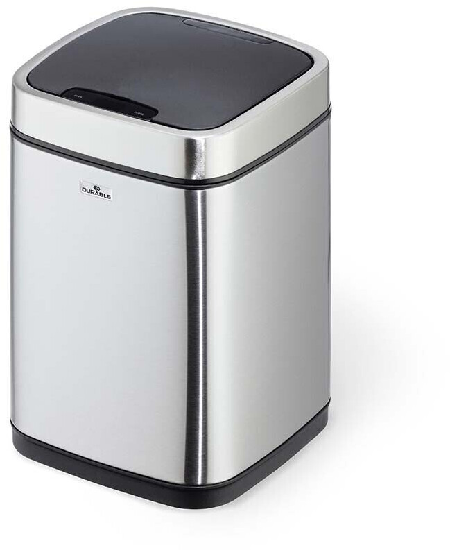 DURABLE Rubbish Bin No Touch 6l stainless steel