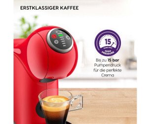 Krups Nescafé Dolce Gusto Genio S Plus KP3405. Cafetera de cápsulas, Eco,  pantalla táctil, 4 ajustes temperatura, rojo