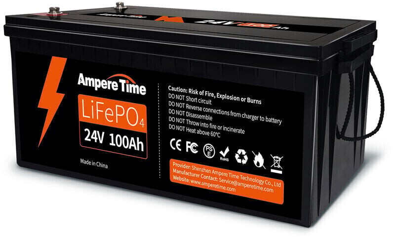Ampere Time LiFePO4 Akku 24V 100Ah 100A (A24V100-100) ab 404,99