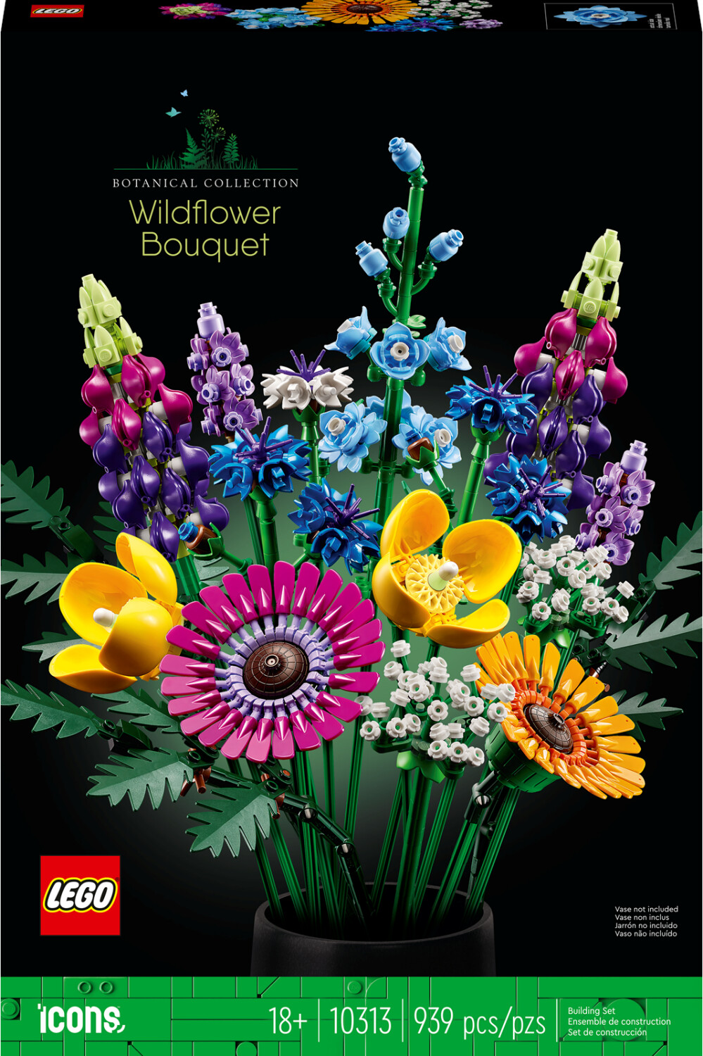 Buy LEGO Icons Botanical Collection - Wild Flowers (10313) from £37.78  (Today) – Best Deals on