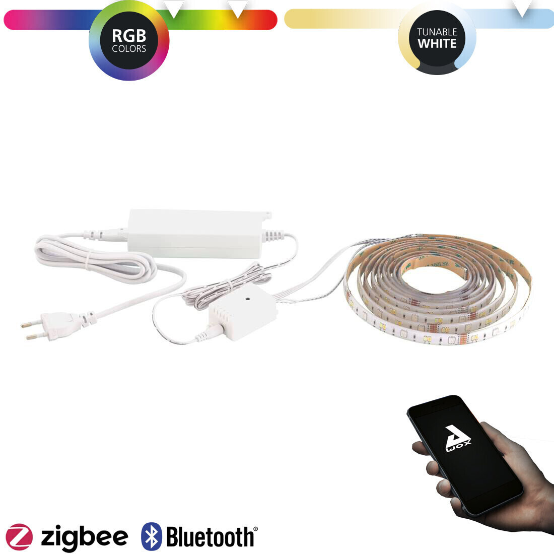 Eglo Stripe-Z Weiß 11W 5m RGBTW (99686) desde 39,90 € | Compara precios en  idealo | LED-Stripes