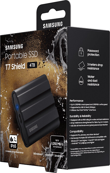 Samsung Portable T7 Shield 4TB im Test: Die beste tragbare SSD - jetzt mit  noch mehr Speicherplatz - PC-WELT