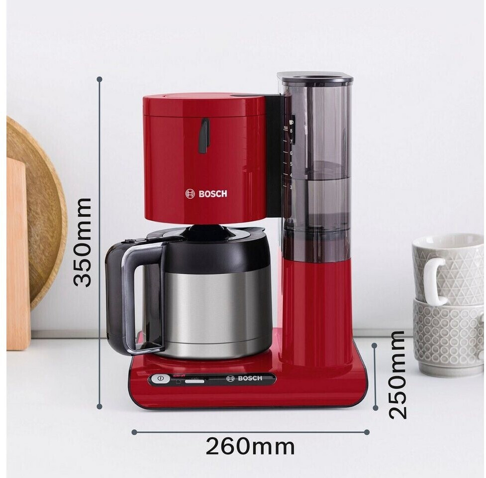 € 2024 Preisvergleich 91,99 Bosch | Preise) Filterkaffeemaschine bei Styline rot (Februar ab TKA8A054