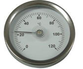 Anlegethermometer Ø 63 mm - Anzeige 0 bis 120 °C mit