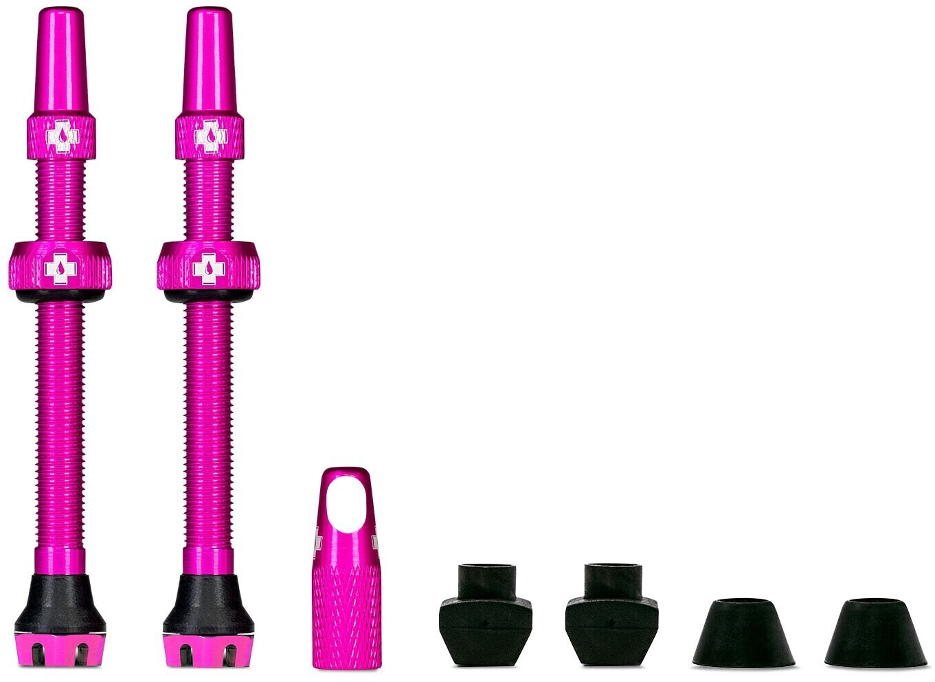 Muc-Off Tubeless Valve Kit V2 Universal for MTB & Road 60mm pink