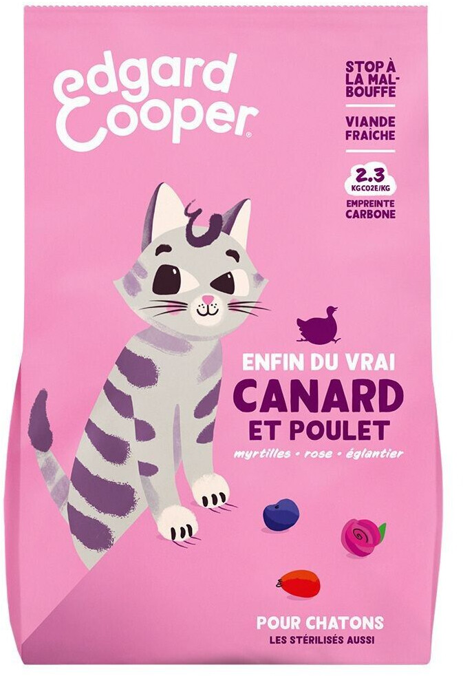 Edgard & Cooper Canard & poulet croquettes pour chaton (2 kg)