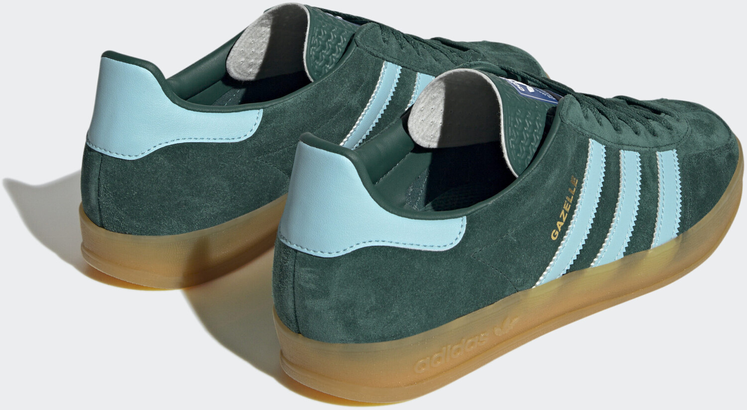 Adidas gazelle clearance indoor trainers navy/green
