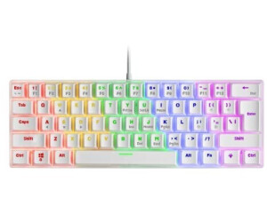 Clavier Gamer mécanique (Red Switch) Mars Gaming MK422 RGB (Blanc