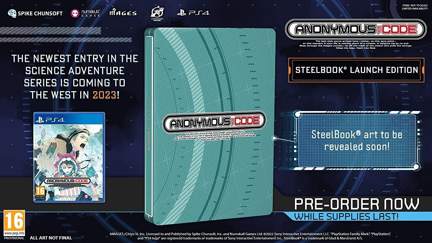 Anonymous;Code: Steelbook Launch Edition (PS4)