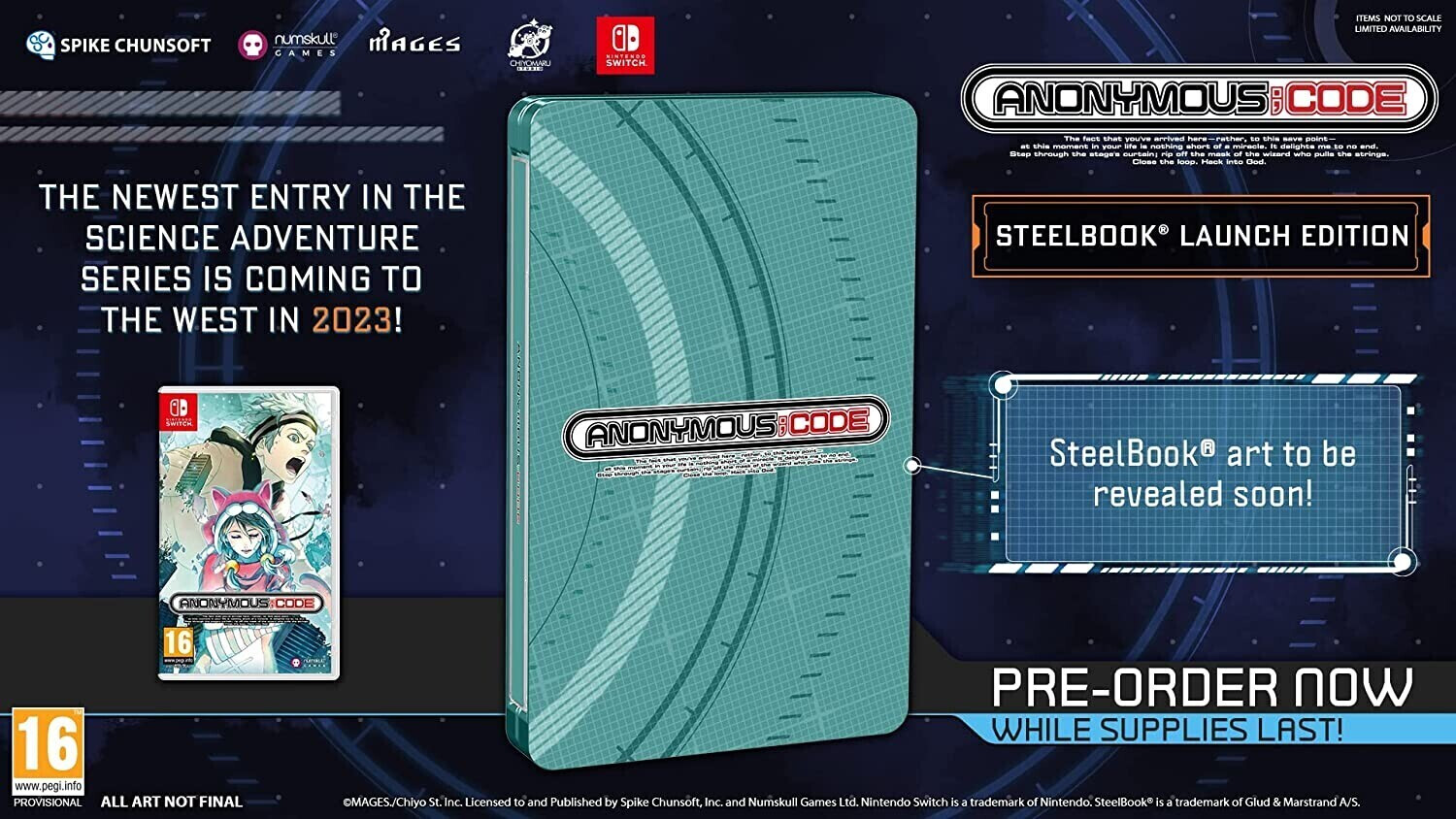 Anonymous;Code: Steelbook Launch Edition (Switch)