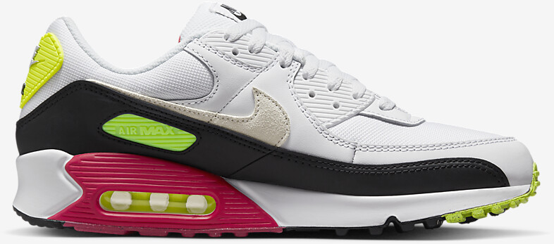 Nike Air Max 90 DQ4071 white volt rush pink black ab 109 00 Preisvergleich bei idealo
