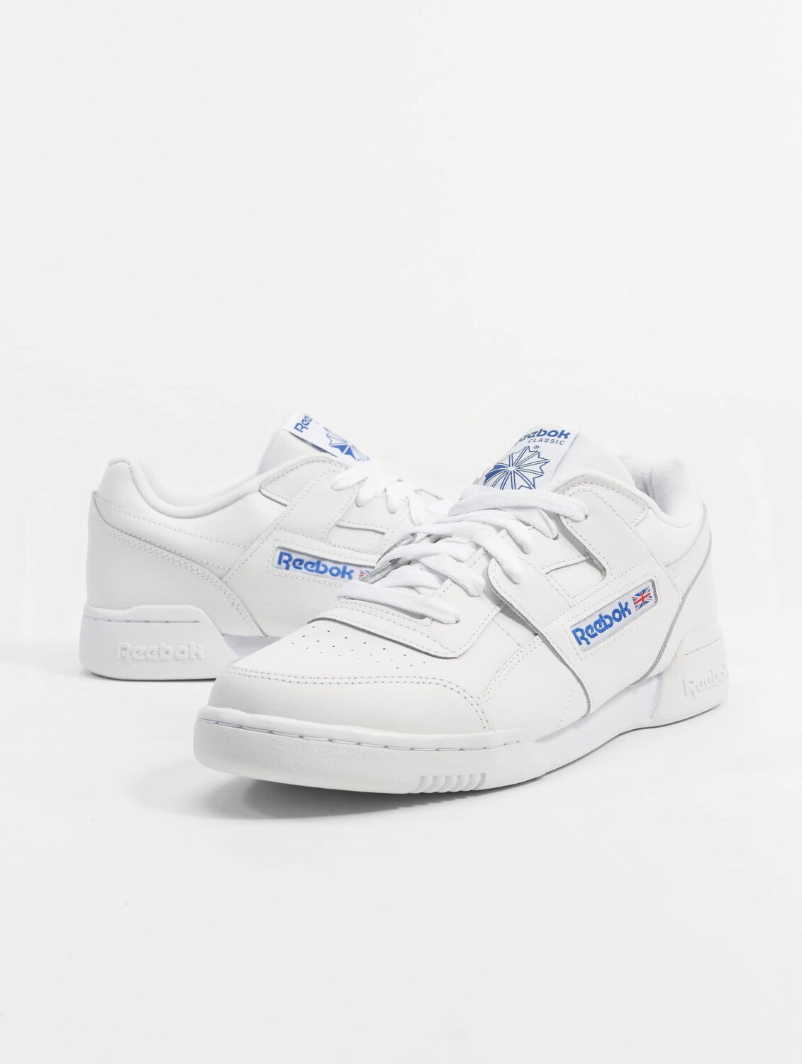 Reebok workout plus white blue best sale