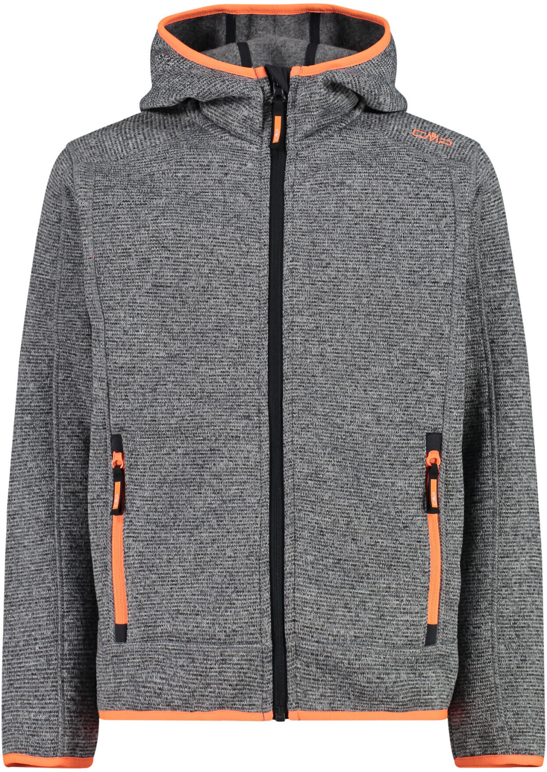 CMP Boy Fleece Jacket Fix Hood (3H60844) ice/titanio