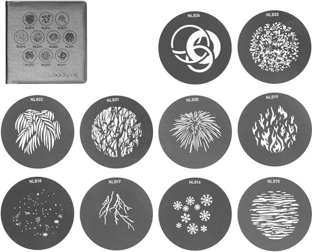 Nanlite Gobo Set 2 für Forza FM Mount Projector