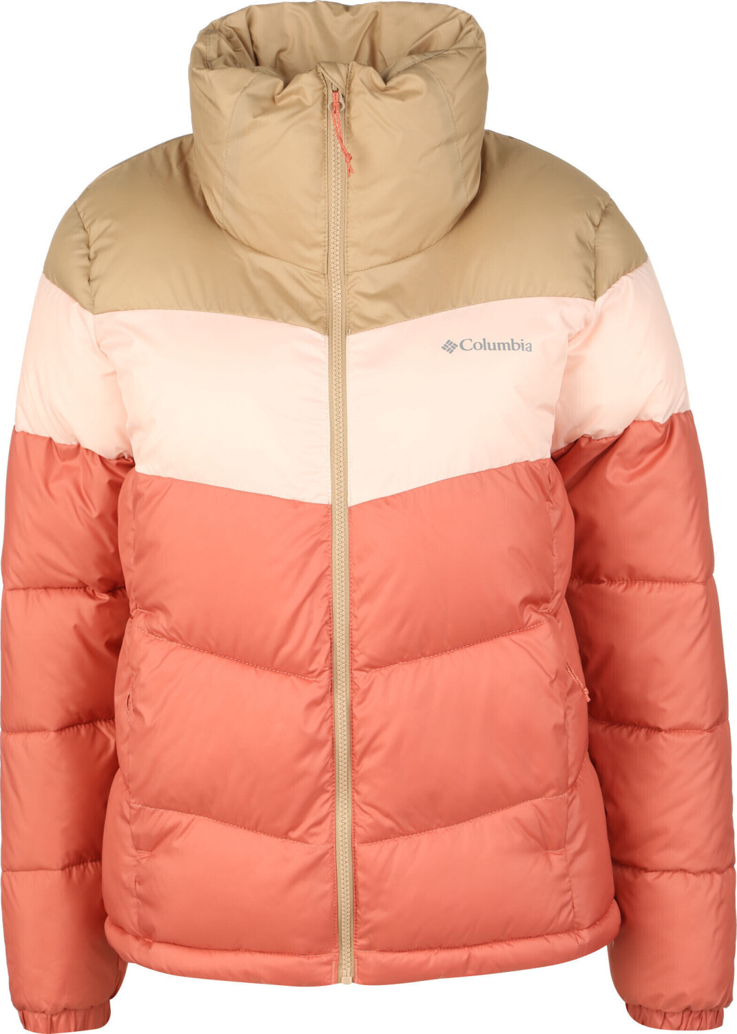 Columbia Puffect Colourblock Jacket Women (1955101) dark coral/peach blossom/beach