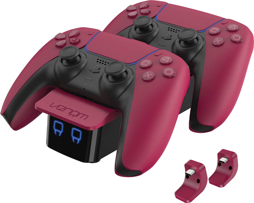 Photos - Console Accessory Venom PS5 Controller Twin Docking Station Red 
