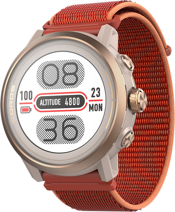 Coros Apex 2 GPS 43mm rouge corail