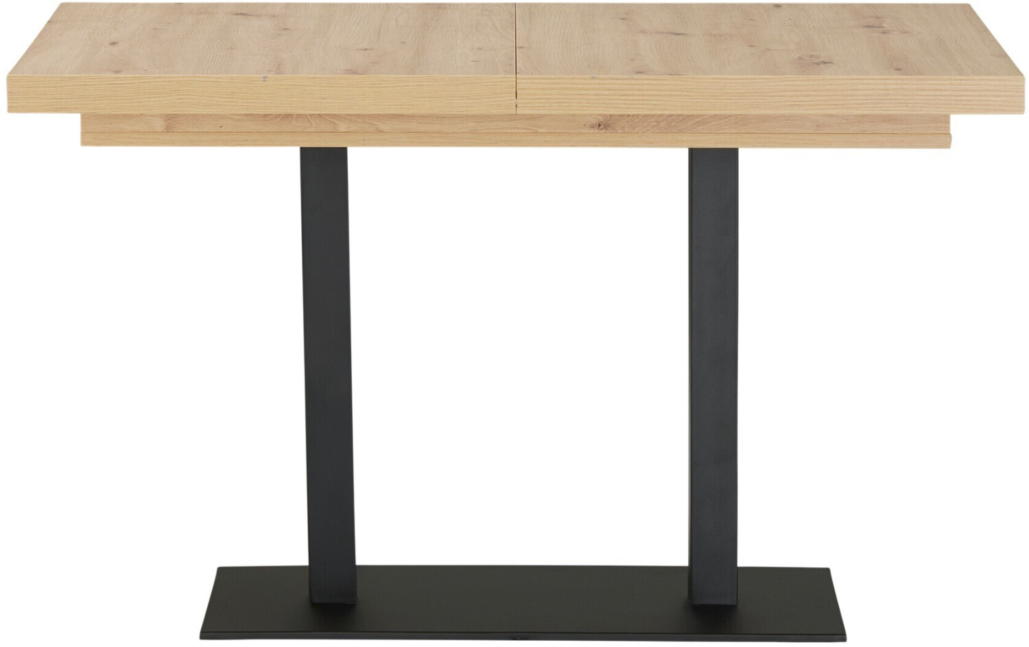 Finori Scenery table 120-200/80/74 cm Black, Artisan oak