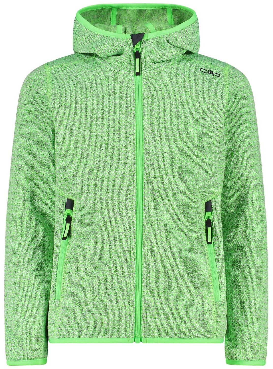 CMP Girl Fleece-Jacket Knit-Tech (3H19825) mela fluo/titanio
