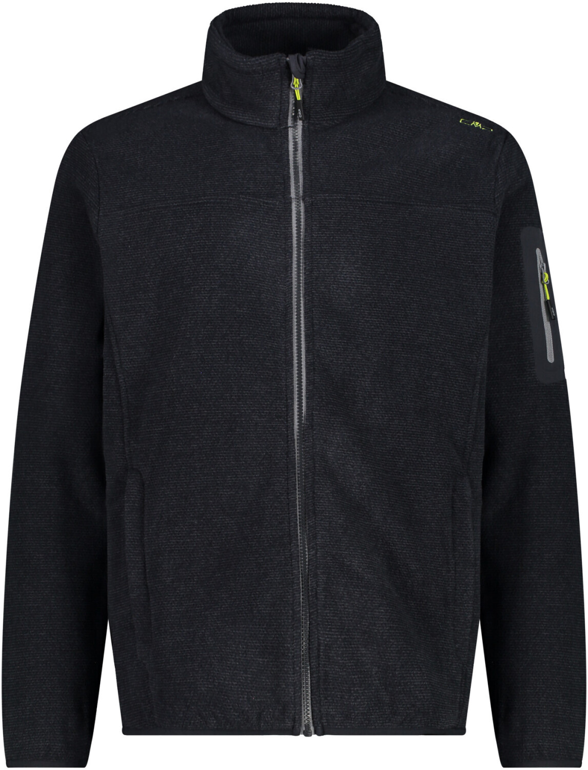 CMP Men's Fleece Jacquard-Knit-Tech Jacket (38H2237) antracite/grey/acido