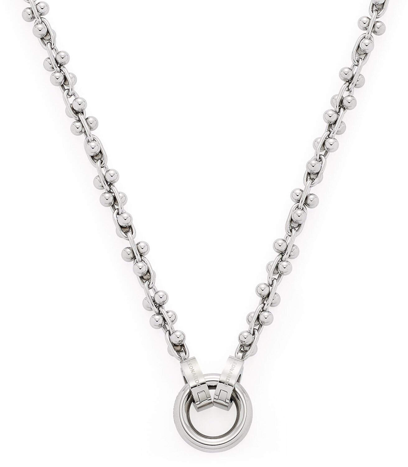 JEWELS BY LEONARDO Bracciale Natali Clip&Mix In Acciaio Inossidabile - Catena Con Sfere, Senza Gemme, Taglia Unica - 3