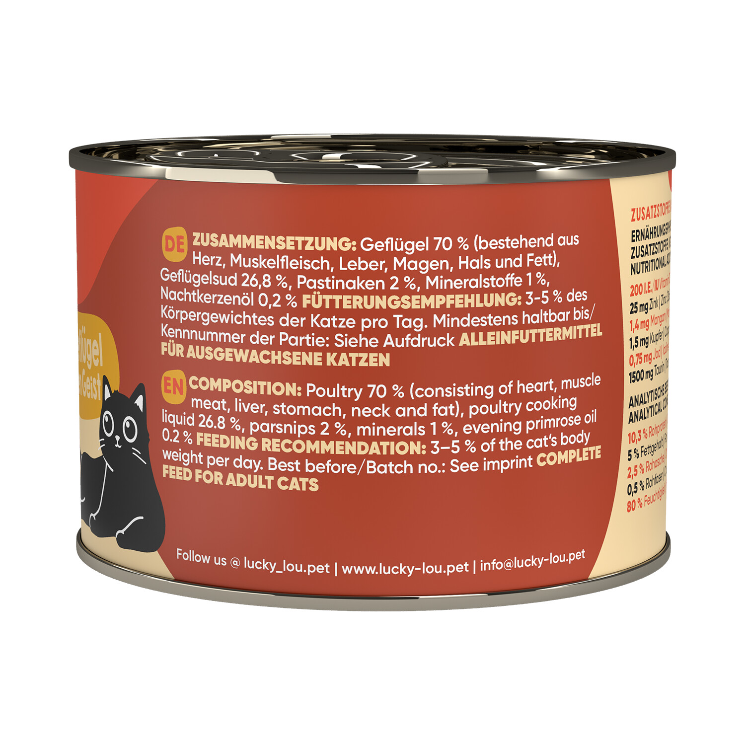 Lucky Lou Pâtée pour chat 200g Lucky Lou Pâtée pour chat 200g