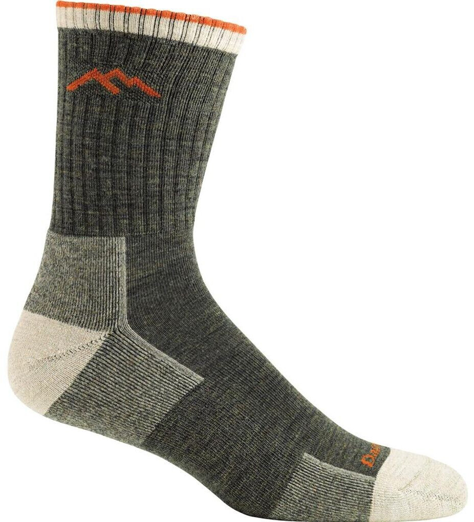 Darn Tough Men's Hiker Micro Crew Midweight Hiking Sock olive
