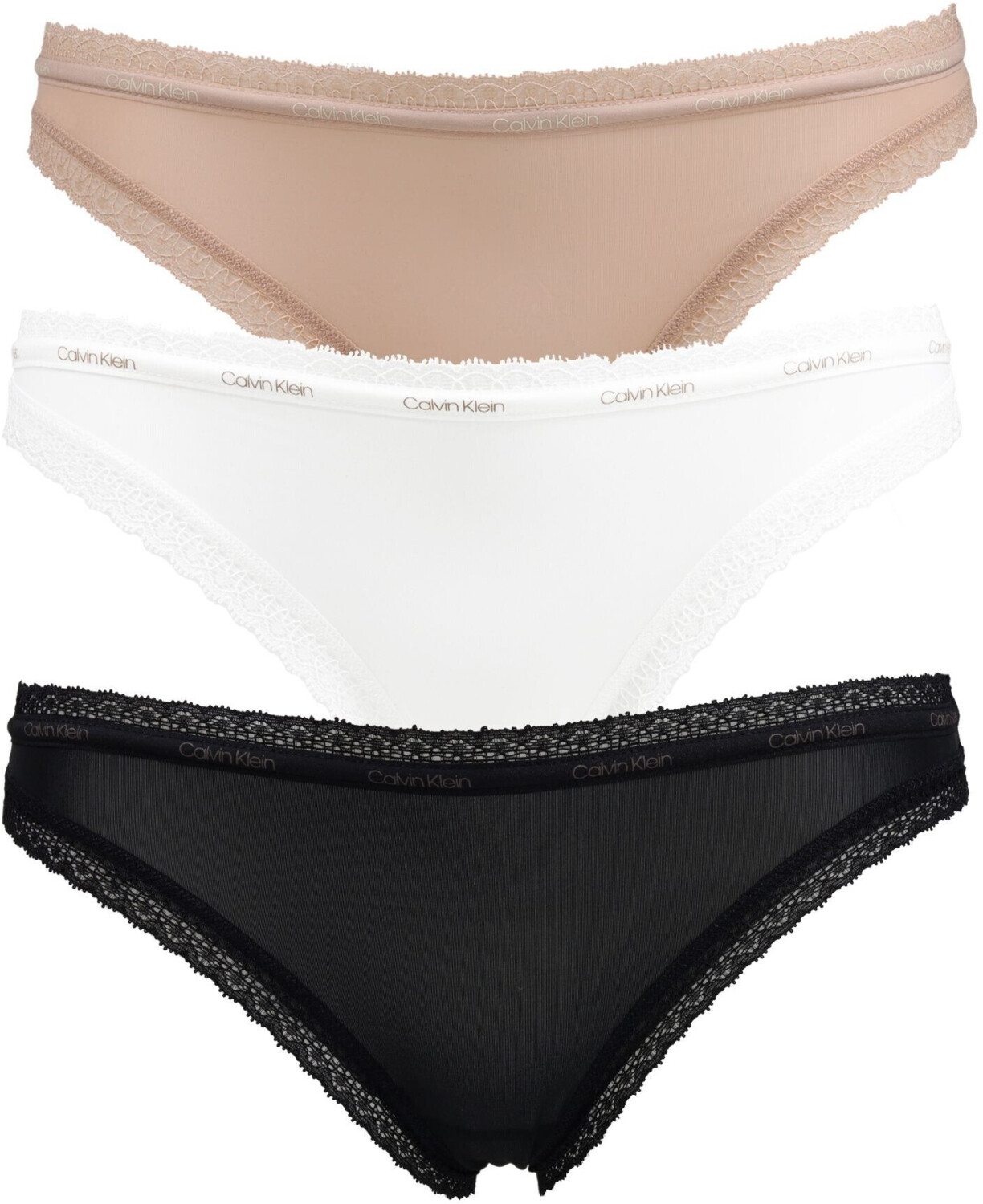 Calvin Klein 3-Pack Pantie (000QD3804E) white honey/almond/black