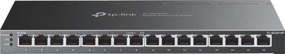 TP-Link 16-Port Gigabit Switch (TL-SG2016P)
