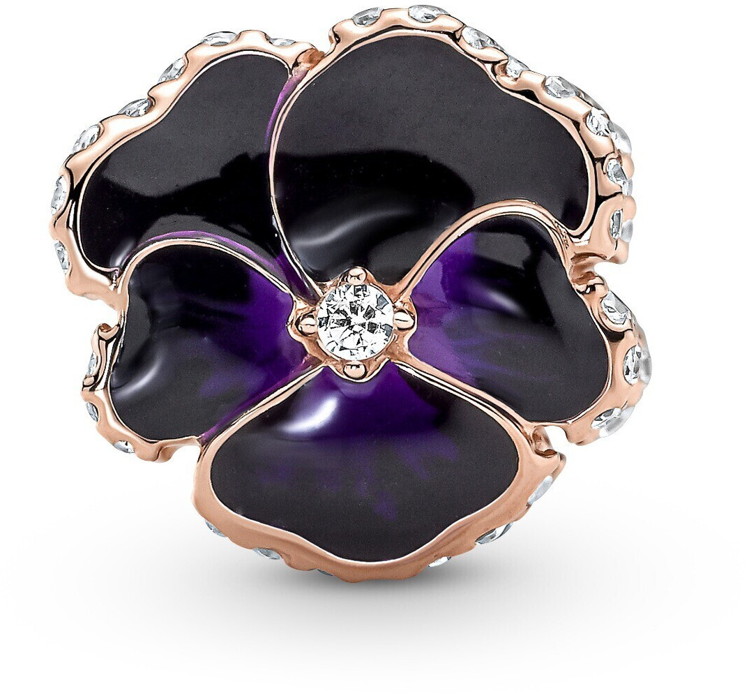 Pandora Deep Purple Pansy Flower Charm (780777C01)