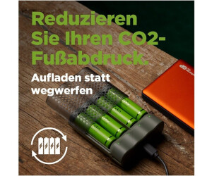 GP kit chargeur rapide + 4 piles rechargeables AA LR6 NiMH 1800 mAh -  Chargeur de batterie - Achat & prix