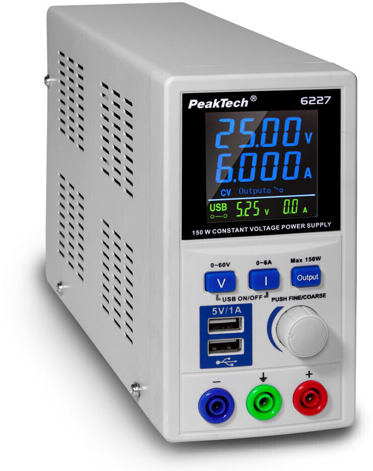 PeakTech P 6227 0-60 V 0-6 A 150 W