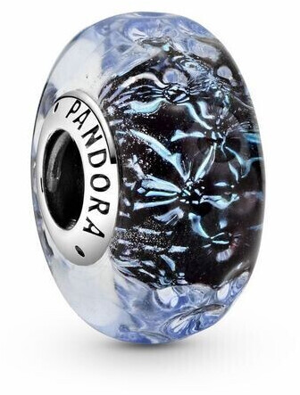 Photos - Other Jewellery Pandora Wavy Dark Blue Murano Glass Ocean  (798938C00)