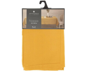 Homaxy Nappe De Table Aspect Lin Nappe Rectangulaire 140 X 220 Cm Nappe Exterieur Imperméable Anti-tâche Protection De Table Pour Salle à Mangerr, Jardin - Beige