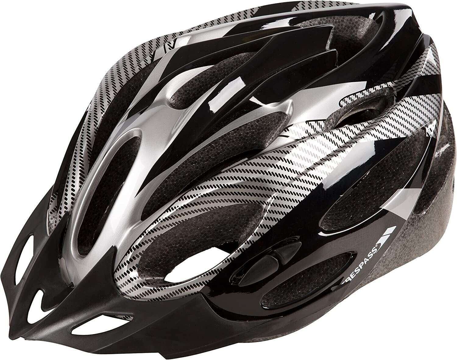 Trespass Crankster MTB Helmet black silver