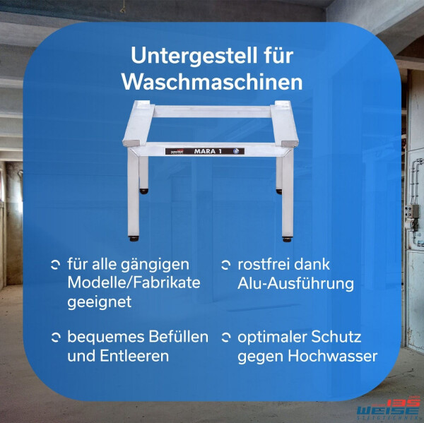 Weise Waschmaschinen Untergestell Mara 35 cm rostfrei - 86510, Bild 2