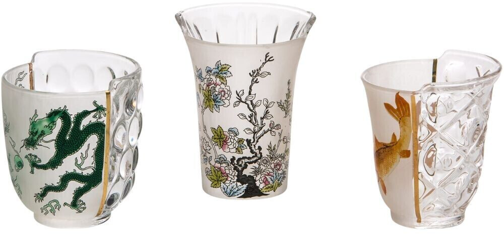 Seletti Hybrid Aglaura glasses set of 3