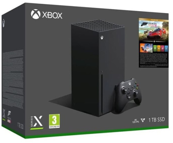 Microsoft Xbox Series X schwarz + Forza Horzion 5: Premium Edition