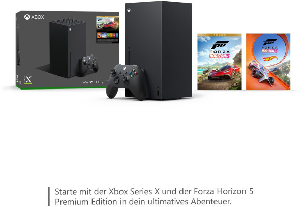 Microsoft Xbox Series X schwarz + Forza Horzion 5: Premium Edition, Bild 3