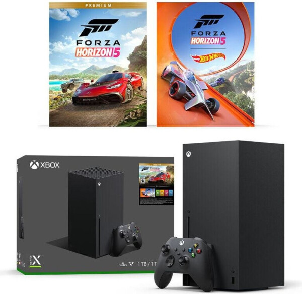 Microsoft Xbox Series X schwarz + Forza Horzion 5: Premium Edition, Bild 7