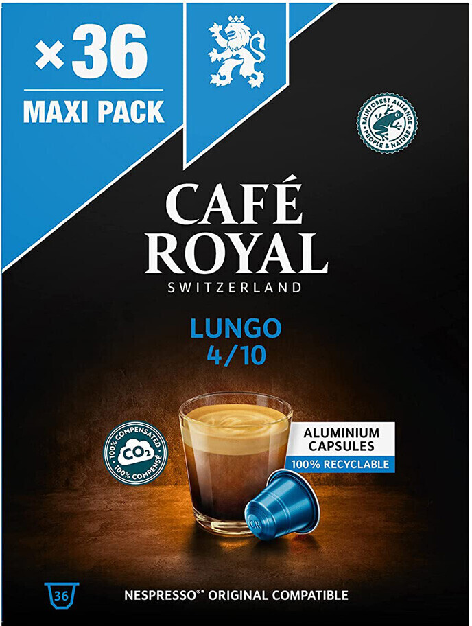 Café Royal Lungo 4/10 (36 caps) au meilleur prix sur