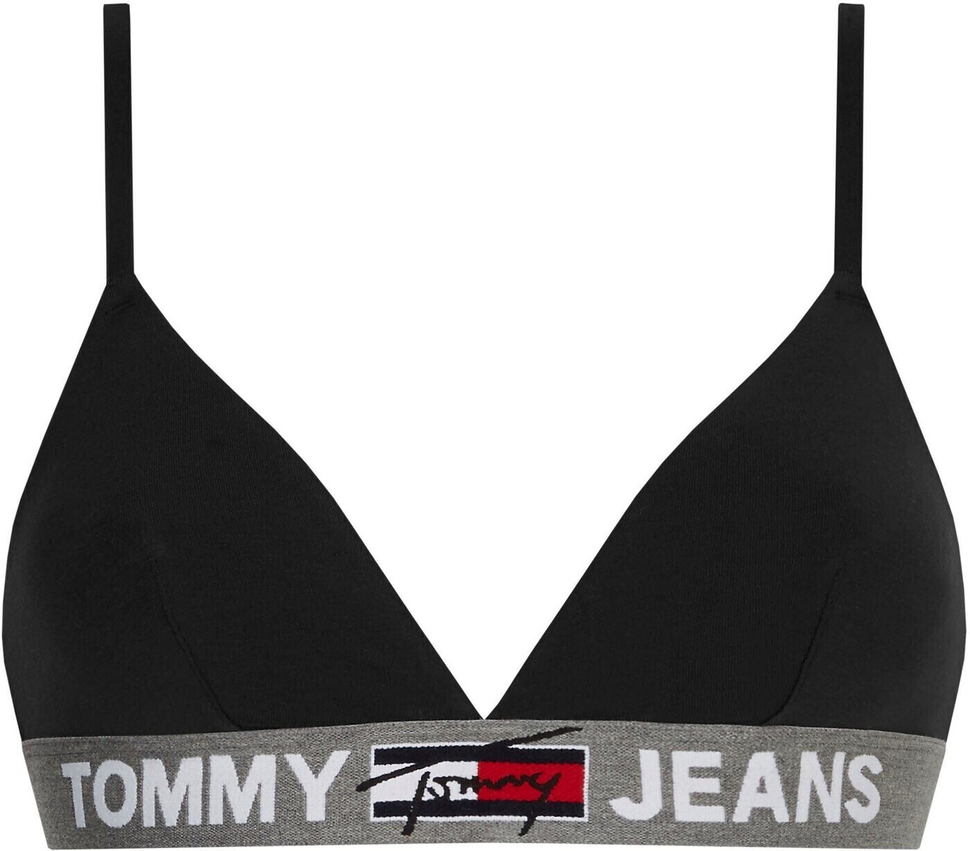 Tommy Hilfiger Logo Underband Unlined Triangle Bra black au meilleur prix  sur