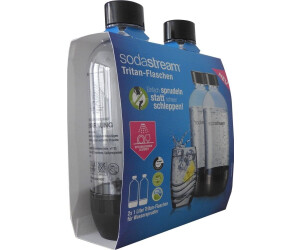 Lot De 2 Bouteilles Sodastream 1L Base Métal - Réutilisables, Sans BPA, Compatibles Plupart Machines