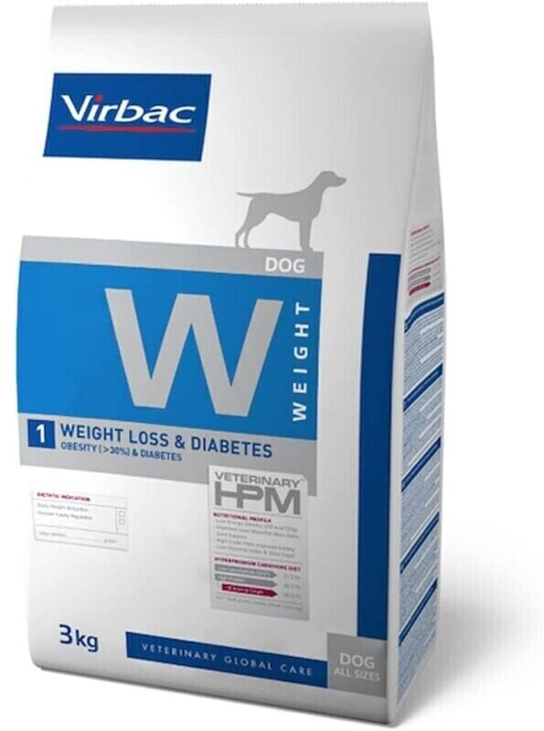 Virbac Veterinary HPM 1-Weight Loss & Diabetes pour chien (3 kg)