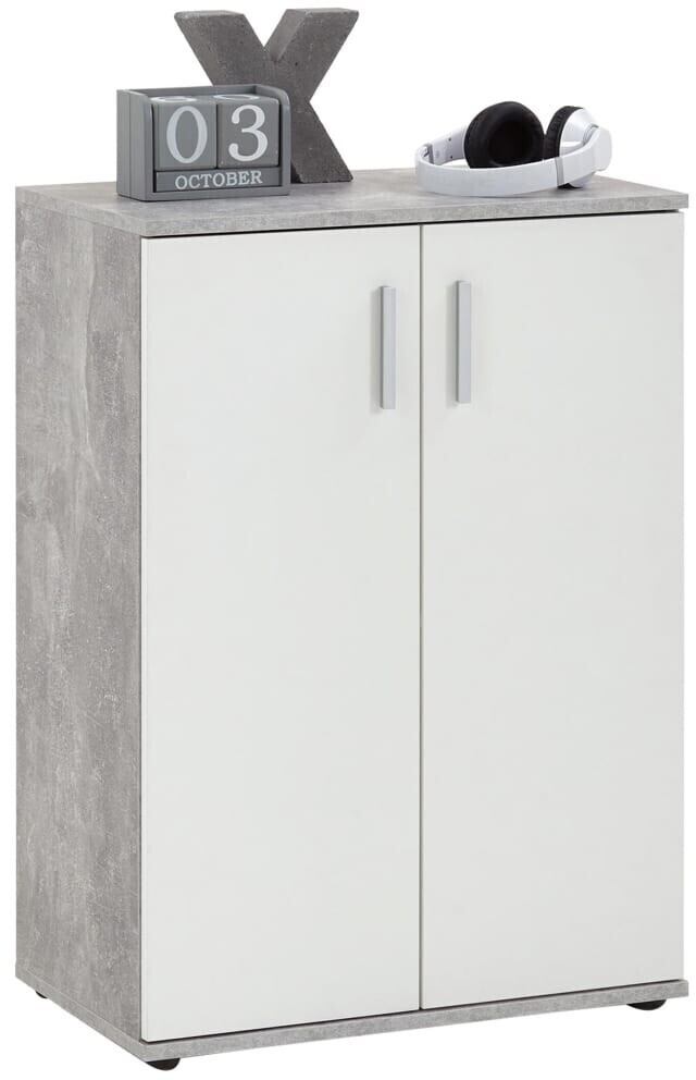 FMD Albi 1 60x83cm White/Concrete