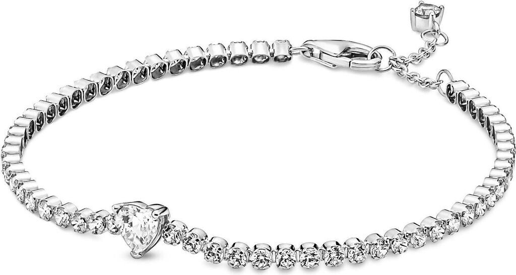 Pandora Sparkling Heart Tennis Bracelet (590041C01) 18 cm