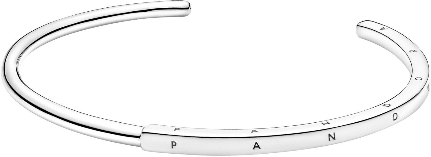 Pandora Signature I-D Open Bangle Sterling Silver 17,5 cm