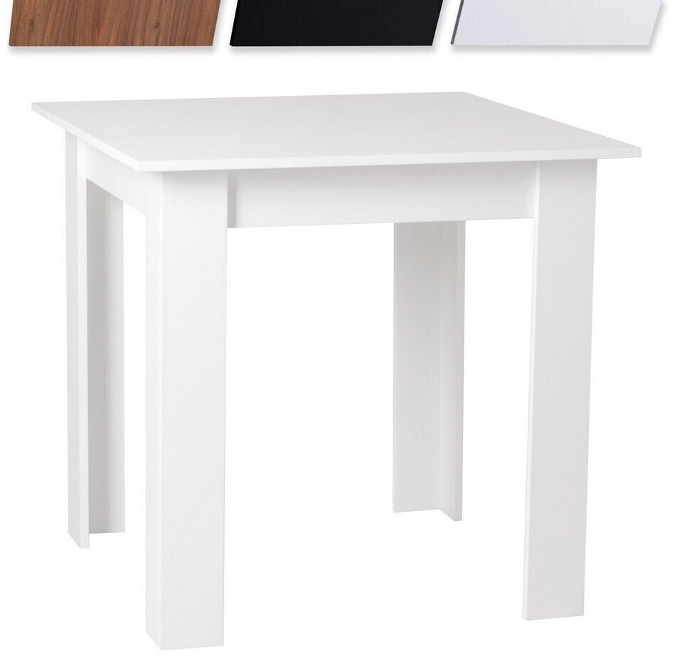 Miadomodo Dining table square 80x80x76.5 cm white